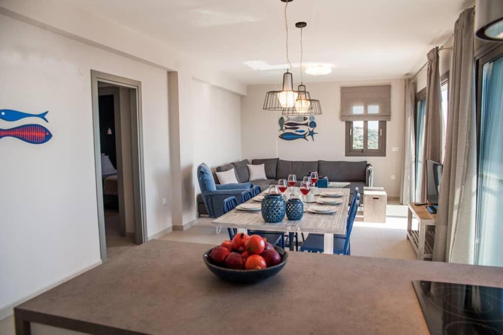 New Villa Blue With Private Pool At Trapezaki Livathos  Exteriör bild